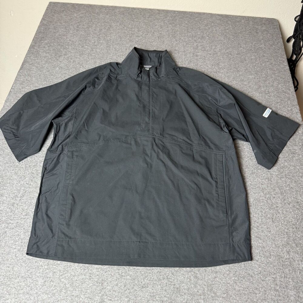FootJoy DryJoys HydroLite Half Zip Windbreaker Mens Medium Black